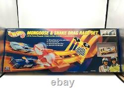 Hot Wheels 1993 Mongoose & Snake Drag Race Set Nouveau Avec Boîte D'expédition Personnalisée