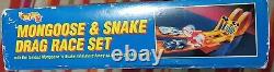 Hot Wheels 1993 Mongoose & Snake Voiture de Course Miniature Piste de Course McEwen Prudhomme