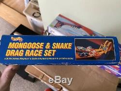 Hot Wheels 25e Anniversaire Mongoose Et Serpent Drag Race Set 11644 Nos