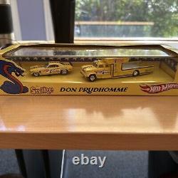 Hot Wheels RLC Le Serpent Don Prudhomme Ensemble Dragster & Transporteur 2 Voitures