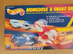 Hotwheels Mongoose & Snake Drag Race Set Mattel 1993 New In Sealed Box