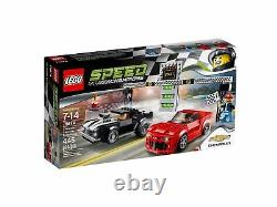 LEGO 75874 Speed Champions Course Drag Chevrolet Camaro - Voitures prêtes à la course à construire