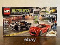 LEGO Speed Champions 75874 Chevrolet Camaro Course de Dragsters avec Podium du Gagnant Gratuit