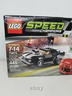 Lego Speed Champions Chevrolet Camaro Drag Race (75874) Nouveau Dans La Boîte 445 Pcs Voitures