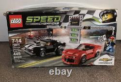 Lego Speed Champions Chevy Camaro Drag Race Set Nouveau Ensemble Retraité