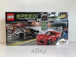 Lego Speed ​​champions Chevrolet Camaro Drag Race 75874 Marque Nouveau 445 Pièces