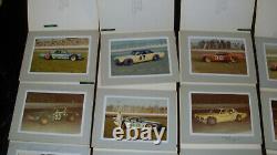 Lot de photos signées de courses de stock-car vintage 1970 NASCAR Michigan autographiées