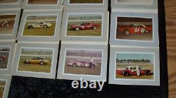 Lot de photos signées de courses de stock-car vintage 1970 NASCAR Michigan autographiées