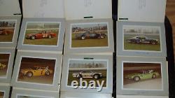 Lot de photos signées de courses de stock-car vintage 1970 NASCAR Michigan autographiées