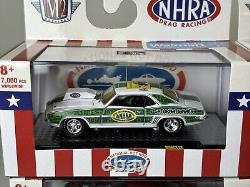 M2 Machines 164 Échelle Diecast 2020 Walmart WMTS13 Ensemble de Course de Dragsters NHRA de 6