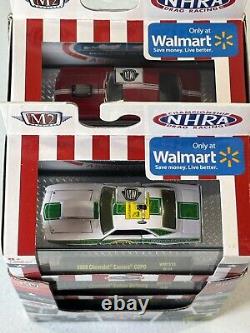 M2 Machines 164 Échelle Diecast 2020 Walmart WMTS13 Ensemble de Course de Dragsters NHRA de 6