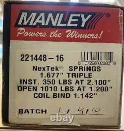 Manley Valve Spring Set 221448-16 Nextek Drag Race 1.677od Triple Valve Spring