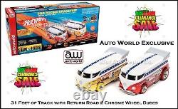 Monde de l'automobile exclusif Hot Wheels Snake vs Mongoose Custom VW Buses avec Retour sur la Route