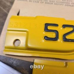 Nos 1952 California License Plate Tag Set Avec Enveloppe Et Papier D'enregistrement