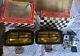 Nos Aris Amber Louvered Fog Driving Light Set Jdm Bre Datsun Rallye Toyota