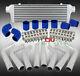 Poli Front Mount Intercooler + Blue Straight Elbow Couplers + 90 Degree Pipe