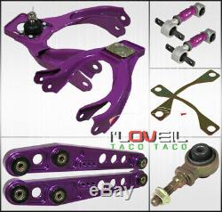 Pour 92-95 CIVIC Bras De Set + Brace F-châssis / R Camber Violet Réglable Kit