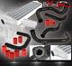 Pour 92-95 Civic Eg Bolt Sur Turbo Piping Kit Sqv Adaptateur Intercooler +red Coupler