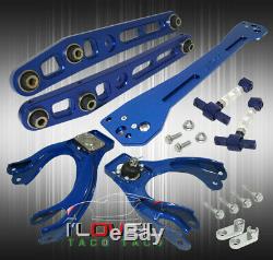 Pour 94-01 Integra Bleu Suspension Combo Set Bras De + Camber Kit + Sous-châssis