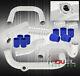 Pour 94-01 Integra Série B Bolt Sur Polonais Turbo Piping Kit Blue Couplers Adaptateur