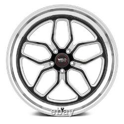 Prestation de soudure S152 Roues de drag Laguna 17x10 (0, 5x114.3) Jantes noires Ensemble de 4