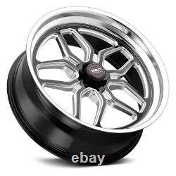 Prestation de soudure S152 Roues de drag Laguna 17x10 (0, 5x114.3) Jantes noires Ensemble de 4