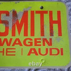 Rare Bob Smith Volkswagen Porsche Audi Hollywood Calif. Ensemble D'inserts De Plaque De Licence