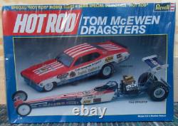 Revell 1988 Hot Rod Tom Mcewen Dragsters, Rail And Funny Car, 2 Car Kit Nos  <br/>
	
 <br/>
Revell 1988 Hot Rod Tom Mcewen Dragsters, Rail Et Funny Car, Kit De 2 Voitures Nos