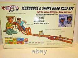 Roues Chaudes Mongoose & Snake Drag Race Set Avec Snake & Mongoose Funny Cars 1/64