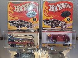 Série complète Hot Wheels 2002 RLC Series 1 avec PINK BEACH BOMB 2 / VW DRAG BUS