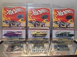 Série complète Hot Wheels 2002 RLC Series 1 avec PINK BEACH BOMB 2 / VW DRAG BUS