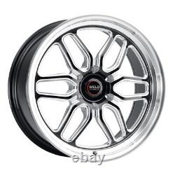 (Set-4) Jantes WELD Laguna 6 Drag 17x9.5 6x127/6x5 Noires 35mm 17 Pouces