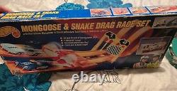 Set de course de dragster Mongoose & Snake Hot Wheels vintage 1993 #00385 édition limitée