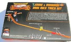 Snake & Mongoose Hot Wheels Drag Race Track Set Toys R Us Promo Ed Autographié