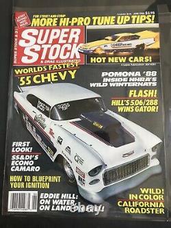 Stock Super & Drag Illustrated Magazine 1988 Lot Complete Année Set Nhra Racing