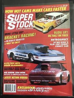 Stock Super & Drag Illustrated Magazine 1989 Lot Complete Année Set Nhra Racing