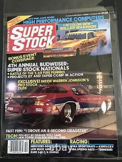 Super Stock & Drag Illustrated Magazine 1985 Lot Set 11 Numéros Nhra Racing