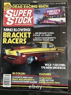 Super Stock & Drag Illustrated Magazine 1986 Lot Set Complete Année Racing Nhra