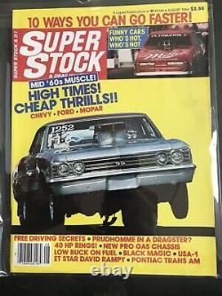 Super Stock & Drag Illustrated Magazine 1986 Lot Set Complete Année Racing Nhra
