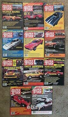 Super Stock Drag Illustrated Magazine Set Collection 1983 Lot Nhra 11 Numéros Ss1