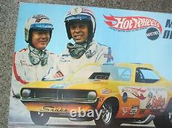 Vintage Hot Wheels The Snake Mongoose Drag Racing Set 1969