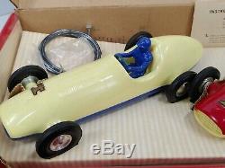 Vintage Pagco Wind Jet-up Race Cars'2504 Drag Strip Set Withoriginal Box Rare