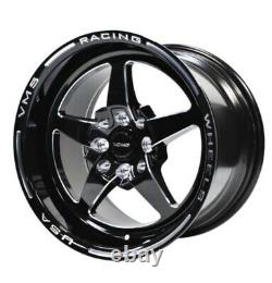 Vms Racing 5 Spoke Star Front & Rear Drag Wheels Set 4x100/4x114 15x8 Et 15x3.5