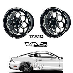 Vms Racing Modulo Drag Race Rims Roues Arrière 17x10 Pour 05-14 Ford Mustang