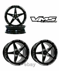 Vms Racing V-star 17x10 & 18x5 Drag Pack Roues Rims Set Pour 06+ Chargeur Dodge