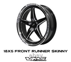 Vms Racing V-star Beadlock Drag Wheels 18x5 F 17x10 R Fits 08+ Dodge Défisage