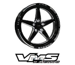 Vms Racing V-star Drag Pack Roues Rims R 17x9 F 18x5 Pour 09+ Nissan 370z