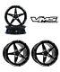 Vms Racing V-star Drag Race Rims Roues R 17x10 F 18x5 Pour 08+ Dodge Challenger