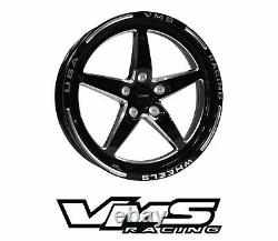 X2 Vms Racing V-star Drag Rims Wheels 18x9.5 +35 Pour Chevy Corvette C6 Z06