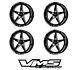 X4 Vms Racing V-star Drag Rims Roues 18x9.5 +35 5x100 Pour Toyota Corolla